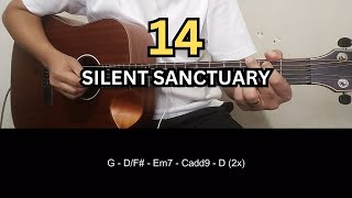 14  Silent Sanctuary  Guitar Tutorial [upl. by Elfie312]