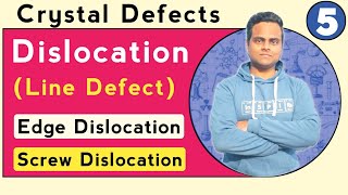 Dislocation in Crystals  Line Defect In Crystals  Types Of Dislocation  Crystal Defects [upl. by Ziagos243]