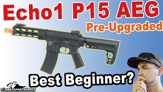 Echo1 P15 Preupgraded Airsoft AEG Review airsoft [upl. by Lazar]