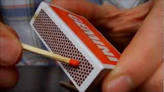 ASMR Lighting matches Playing with matches and a matchbox [upl. by Dadinirt822]