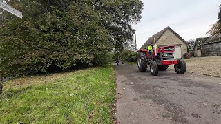 Meeting some old tractors on a ride [upl. by Ariela846]