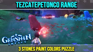 Tezcatepetonco Range 3 Stones Paint Colors Puzzle Genshin Impact [upl. by Berkshire]