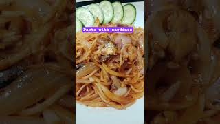 Pasta con sardines pasta food foodie satisfying shortvideo yummy delicious asmr [upl. by Lednam]