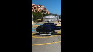 Monaco Helicopter flight video from Monte Carlo to Nice France Airport shorts [upl. by Relyt]