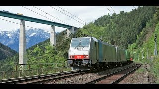 4k Führerstandsmitfahrt Brenner  Innsbruck mit BR 186 [upl. by Derry945]