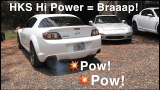 RX8 HKS Hi Power Exhaust Install [upl. by Cherye]