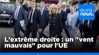 Macron qualifie la montée de lextrême droite de quotvent mauvaisquot pour lEurope  euronews 🇫🇷 [upl. by Llyrehc899]