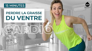 EXERCICES CARDIO  Perdre la graisse du ventre  15 mn  Jessica Mellet [upl. by Detta]