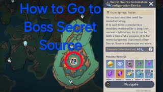 How to go to Boss Secret Source Automaton Configuration Device Guide  Genshin Impact 51 [upl. by Esile687]