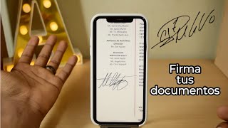 COMO FIRMAR DOCUMENTOS EN TU IPHONE 📄✍️ [upl. by Rene]