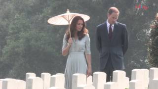 Royal couples visit to Kranji War Memorial [upl. by Inavihs935]