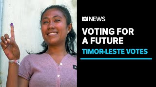 TimorLestes youth voting for a new future  ABC News [upl. by Lilahk]