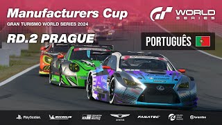 Português GT World Series 2024  Ronda 2  Praga  Manufacturers Cup [upl. by Ahsienaj]