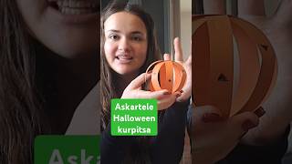 DIY Halloween kurpitsa elinasofia halloween diy askartelu [upl. by Cayla]