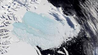 Vast iceberg splits from Antarctic ice shelf [upl. by Eet482]