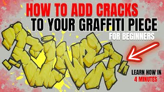 How to Add Cracks to Your Graffiti Piece For Beginners [upl. by Akihc]