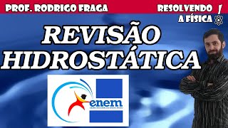 Prof Rodrigo Fraga REVISÃO ENEM PRESSÃO UNIDADES DE VOLUME HIDROSTÁTICA EMPUXO [upl. by Jehovah]