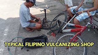 TYPICAL FILIPINO VULCANIZING SHOP viralvideo trendingvideo fyp viral trending [upl. by Ennayrb889]