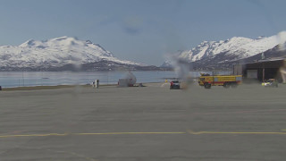 Tromsø Varden Kvaløya Sommerøya Tromsø Lufthavn Langnes  Flying Over Norway [upl. by Cointon]