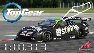 Assetto Corsa  2003 Lister Storm FIA GT  Top Gear Test Track Power Lap Times  110313 [upl. by Peednama234]