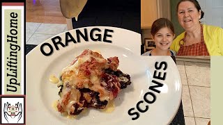 BLUEBERRY ORANGE SCONES EASTER 2014  UpLiftingHome [upl. by Lexy]