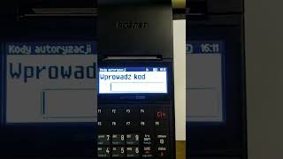 wprowadzenie kodu autoryzacyjnego kasa POSNET ERGO  FAWAG  MOBILE [upl. by Eckart]