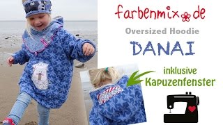 Oversized Hoodie DANAI Videoanleitung [upl. by Athalla]