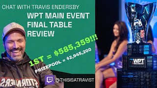 2024 WPT Australia Main Event FT Review with Travis Endersby featuring James Obst amp Matthew Wakeman [upl. by Anailli361]