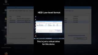 Hard disk tool for low level formatting  before disposing [upl. by Rodi]