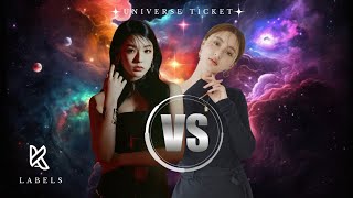 1 ON 1 BATTLE AURISTELA VS JOYCEL UNIVERSE TICKET KLABELS [upl. by Haibot]