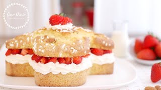 COLOMBA VELOCISSIMA PANNA E FRAGOLE 🍓 RICETTA FACILE E VELOCE DI PASQUA [upl. by Sicard930]