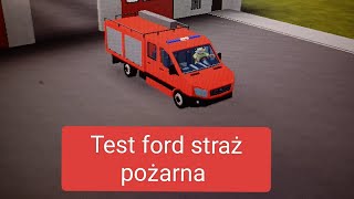 Test ford straż pożarna w jabkłowice RP robloxfordfurgonetkawózsttażackistrażpożarnajabkłowice [upl. by Anehta880]