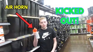 BLASTING AN AIRHORN IN WALMART KICKED OUT [upl. by Trojan286]