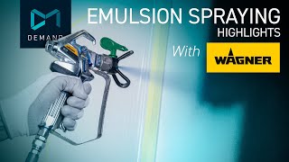 Spraying Emulsion Paint [upl. by Ecnatsnok]