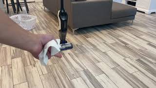 Bissel Crosswave Cordless Max Review Cleaning Test [upl. by Aihsatsan]