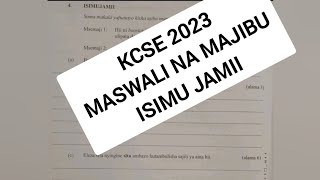 KCSE 2023 marking scheme Kiswahili paper 2 KCSE 2023 resultsKnec past papers [upl. by Anilat]