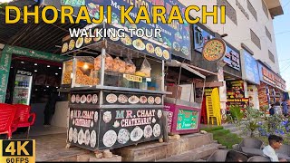 DHORAJI KARACHI WALKING TOUR 4K  WALKING WITH FRIENDS [upl. by Ullyot811]