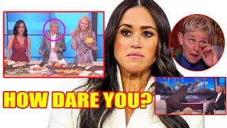 Meg Storms Over To Slap Ellen Degeneres For Criticizing Her Cooking On Live Tv BTCH HOW DARE YOU [upl. by Gintz]