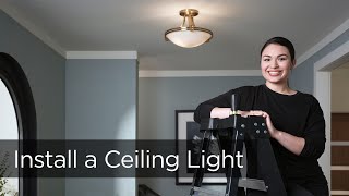 How to Install a Ceiling Light  Installation Tips from Lamps Plus [upl. by Robillard]