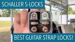 BEST Strap Locks for your guitar Schaller SLocks [upl. by Baynebridge]