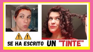 🌹7 TRUCOS Cómo TEÑIRSE el pelo de ROJO en casa y rutina➰Método Curly Girl [upl. by Nolyd]