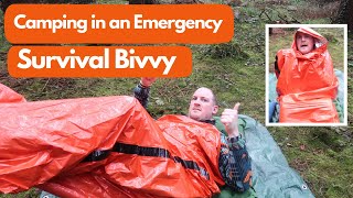 A very wet night in an Emergency survival Bivvy [upl. by Fradin]