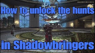 FFXIV How to unlock hunting in Shadowbringers [upl. by Rosol]