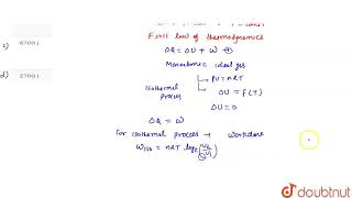 Heat is added isothermally to 25 mol of a monatomic ideal gas The temperature of the gas is 43 [upl. by Port]