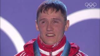 Cross Country Skiing  Mens Sprint Classic Victory Ceremony  Vancouver 2010 Winter Olympic Games [upl. by Aicelaf660]