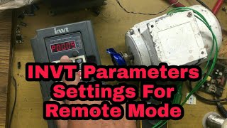 How to Install INVT On Remote Mode INVT VFD Ki Wiring Setting Kaise Karen Part 2 [upl. by Domenech]