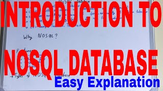 Introduction to NOSQLNOSQL Database IntroductionWhat is NOSQL DatabaseNOSQL Database Explained [upl. by Anial143]