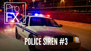 Police siren sound effect 3  ProFX Sound Sound Effects Free Sound Effects [upl. by Egin266]