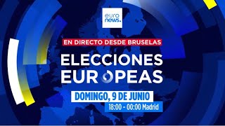 Noche electoral Siga todos los detalles de las elecciones europeas en directo desde Bruselas [upl. by Yraeg139]