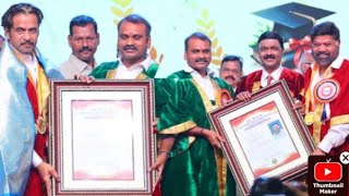 எம்ஜிஆர் பல்கலைக்கழகம் வழங்கப்பட்ட கௌரவ டாக்டர் பட்டம் நடிகர் அர்ஜுன்DirபிவாசுActorArjun [upl. by Nasia]